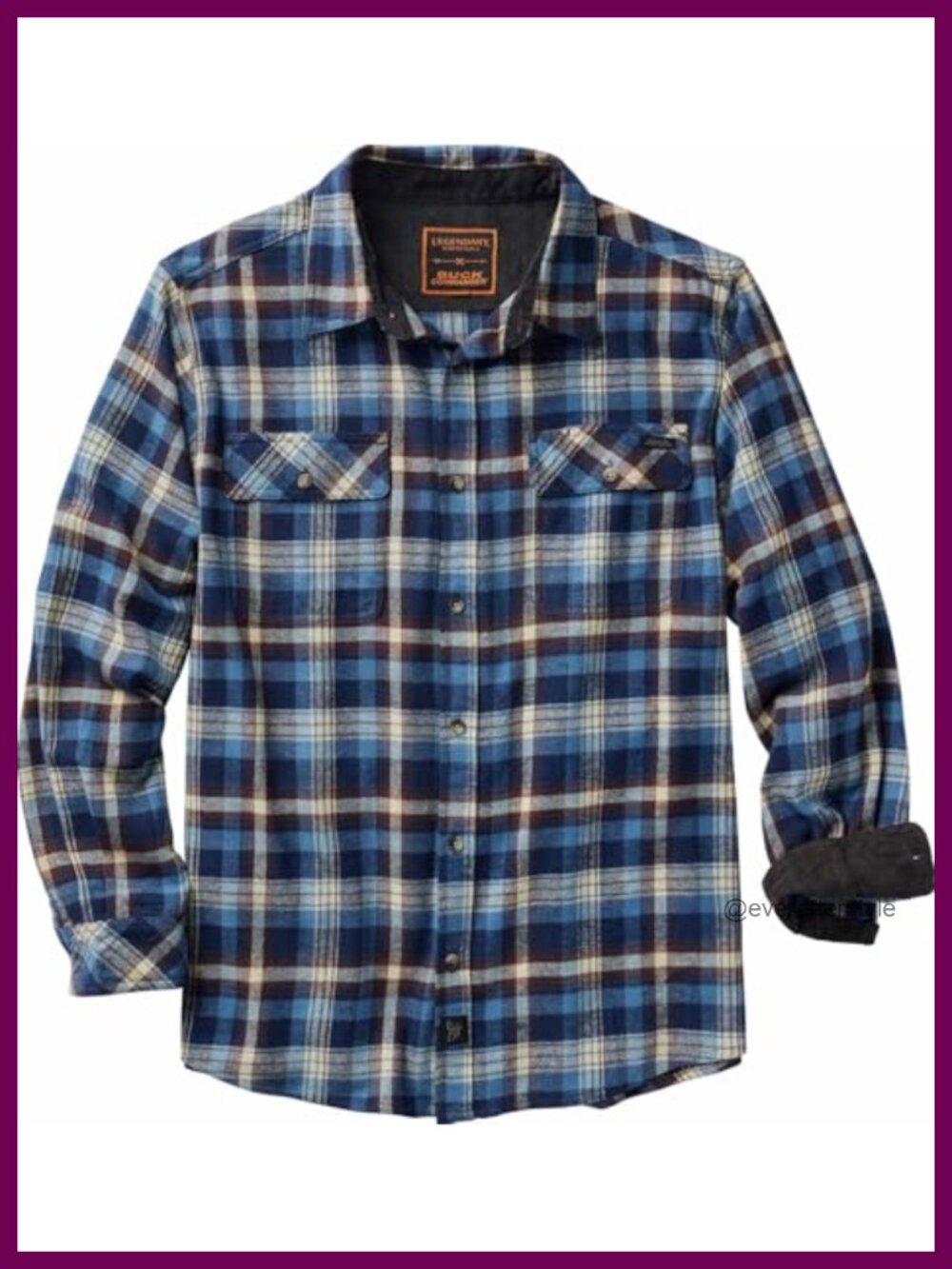 Men's 100% Cotton Plaid Flannel Shirt Long Sleeve Button Down